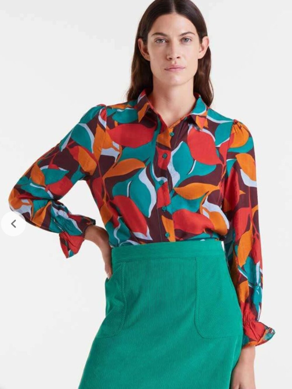NWOT Compania Fantastica Lightweight Crepe Blouse XS